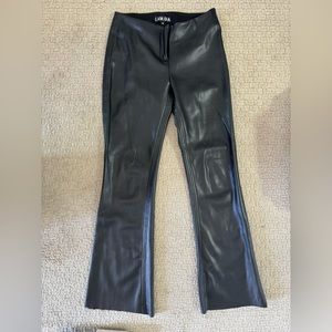 I am gia low waisted black leather pants